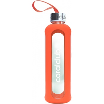 Coral Club - Botella de vidrio ClearWater Naranja 